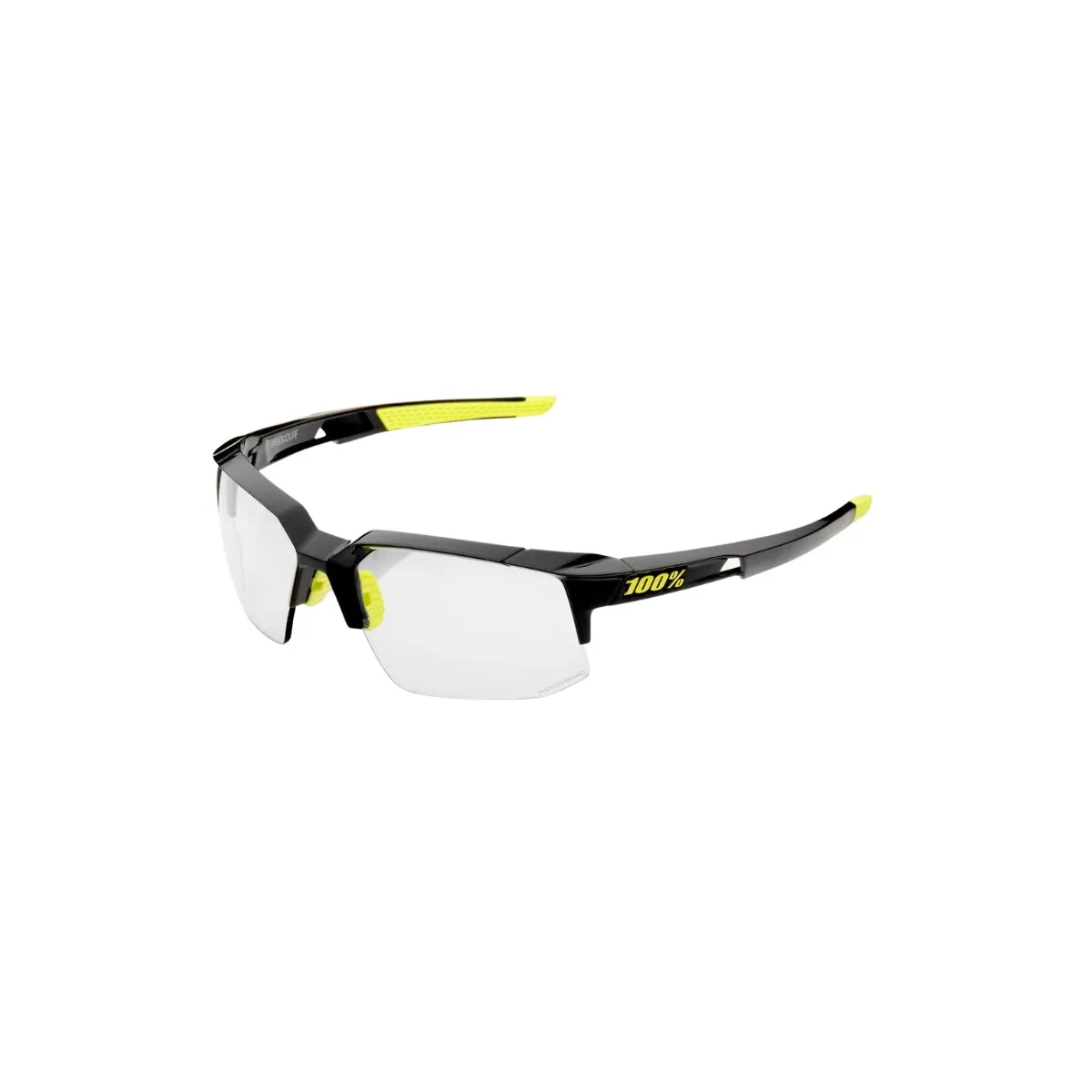 100% SPEEDCOUPE Photochromic Black Yellow Glasses