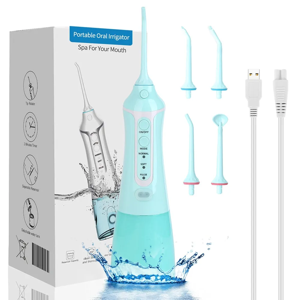 3 Modes 300ml Cordless Oral Irrigator Portable Water Dental Flosser USB Charging Electric Water Jet Floss Tooth Pick 0ral irrigator