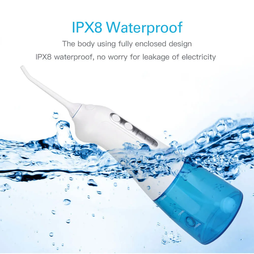 3 Modes 300ml Cordless Oral Irrigator Portable Water Dental Flosser USB Charging Electric Water Jet Floss Tooth Pick 0ral irrigator