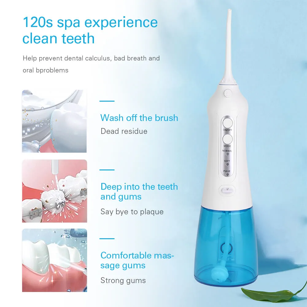 3 Modes 300ml Cordless Oral Irrigator Portable Water Dental Flosser USB Charging Electric Water Jet Floss Tooth Pick 0ral irrigator