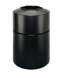 45 Gallon Round Garbage Can- Black