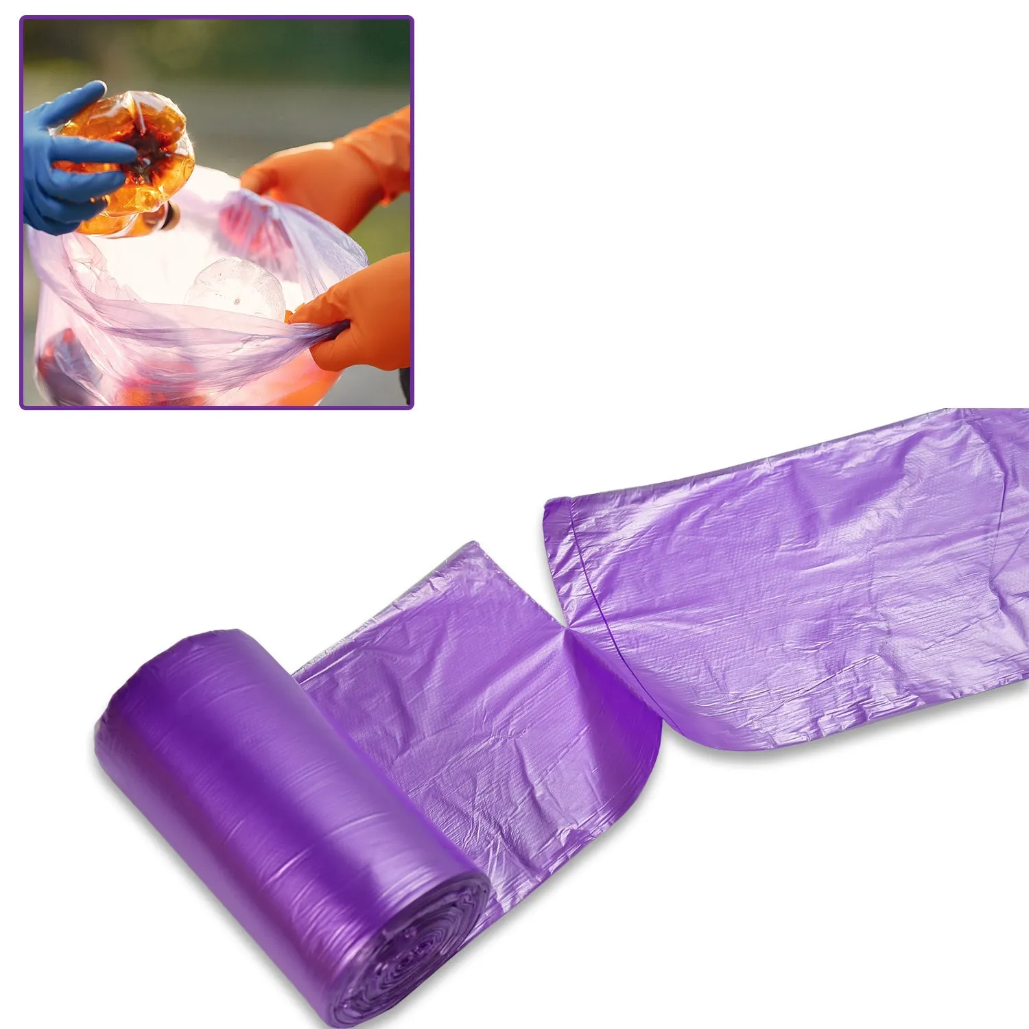 9250 1Rolls Garbage Bags/Dustbin Bags/Trash Bags 50x60Cm