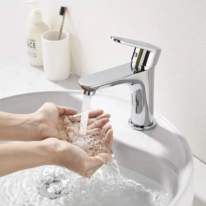 AiHom Single-Lever Bath Fittings Single Lever Basin Mixer Tap for Bathroom