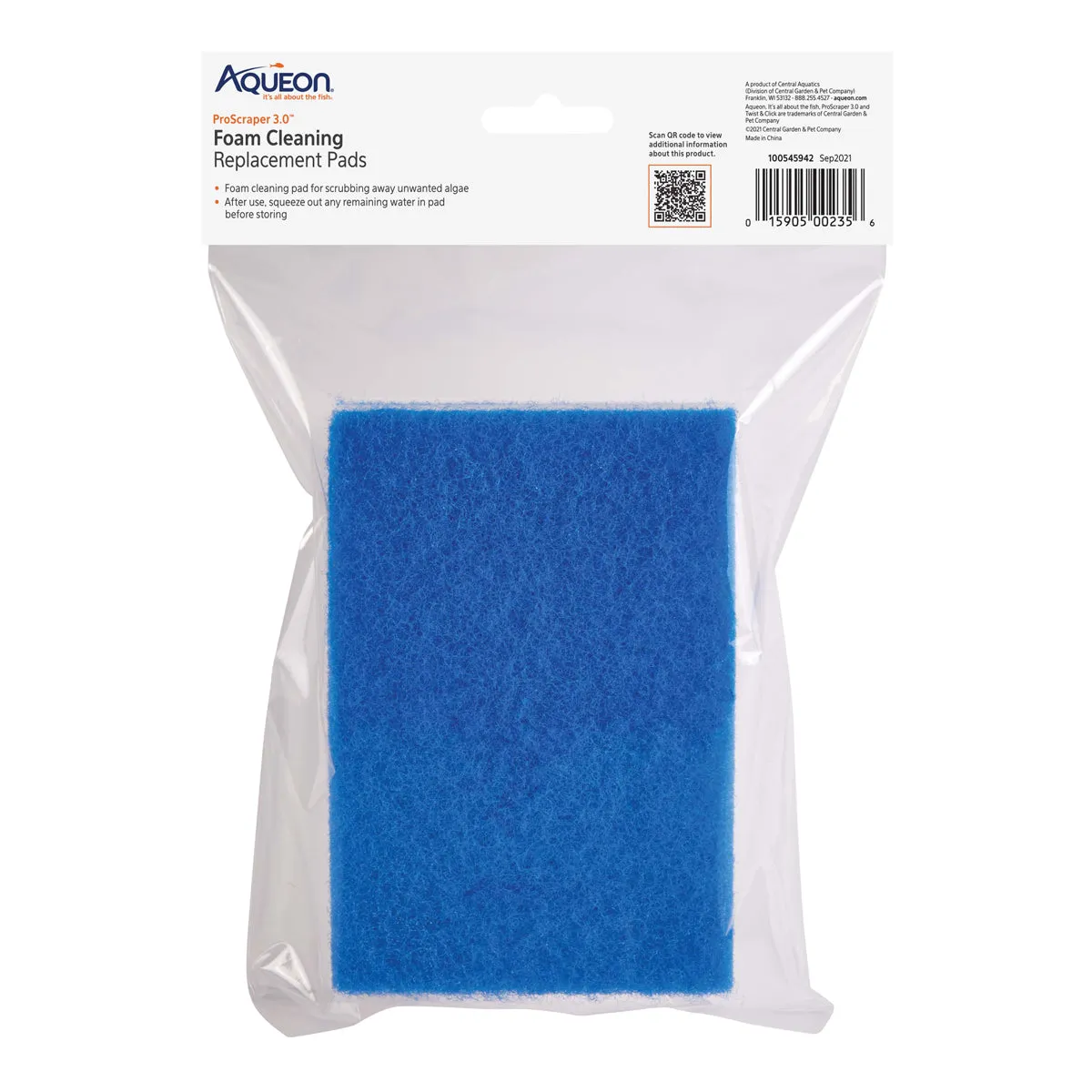 Aqueon ProScraper 3.0 Foam Cleaning Replacement Pads 2 pack