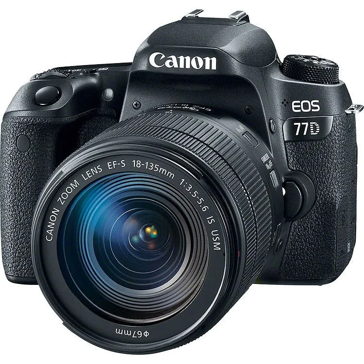 Canon EOS 77D DSLR Camera With 18-135mm Lens - 1892C002