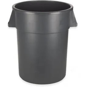 Carlisle® Bronco™ 55 Gallon Gray Round Trash Container (#34105523) - Case of 2