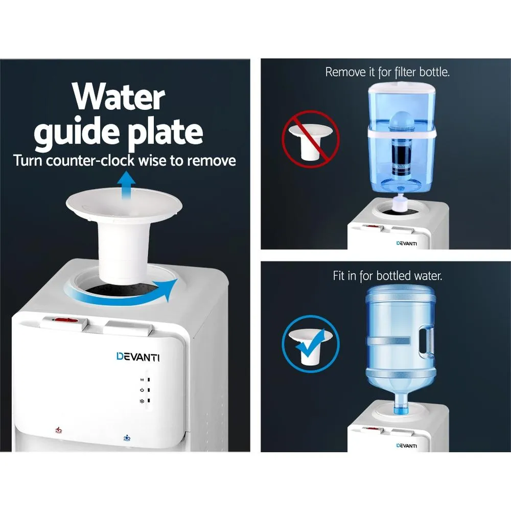 Devanti Water Cooler Dispenser Bottle Filter Purifier Hot Cold Taps