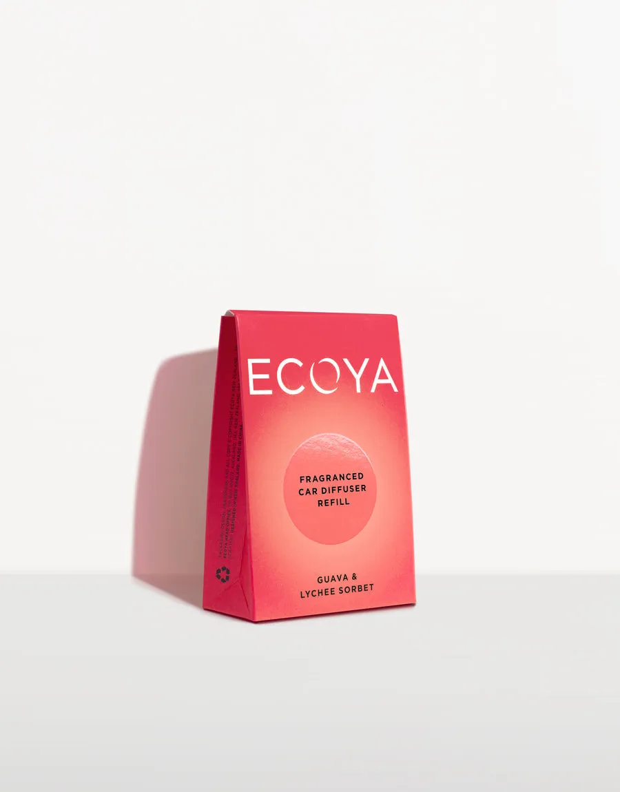 Ecoya Car Diffuser Refill Guava & Lychee