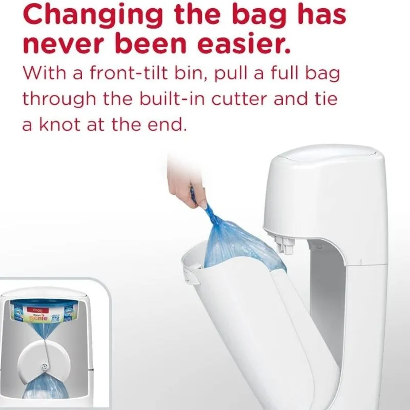 Elite Diaper Pail - White