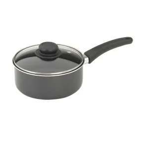 GOOD COOK - Classic Non-Stick Sauce Pan with Glass Lid - 2 Quart