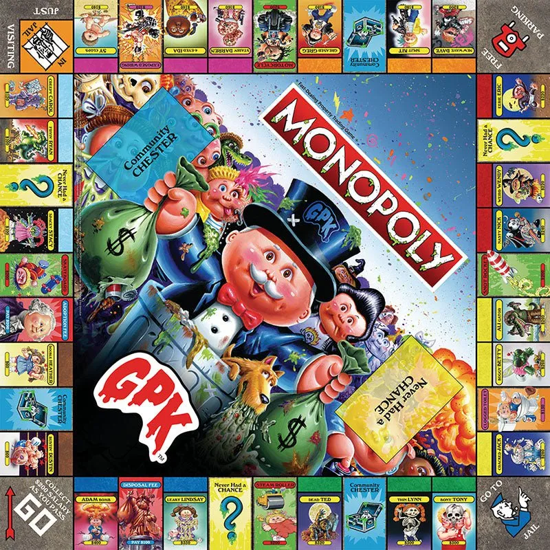 Monopoly Board Game - Garbage Pail Kids Edition