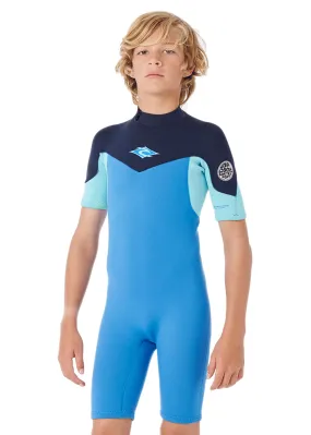 Rip Curl Boys Dawn Patrol 2/2mm Back Zip Spring Suit