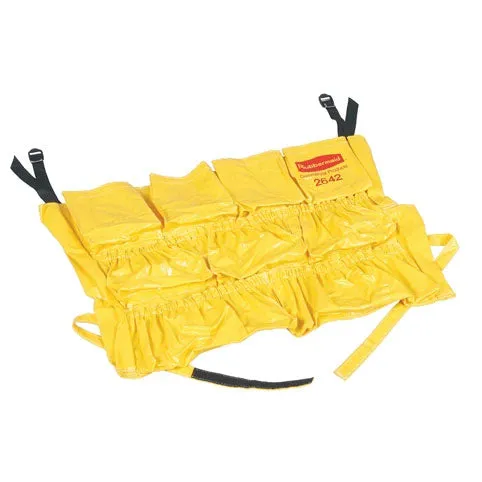 Rubbermaid® Brute® Yellow Trash Can Caddy Bag w/ 8 Pockets