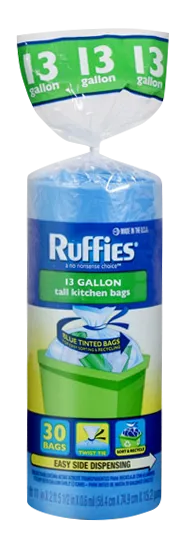 Ruffies Sort & Recycle Bags 13 Gallon