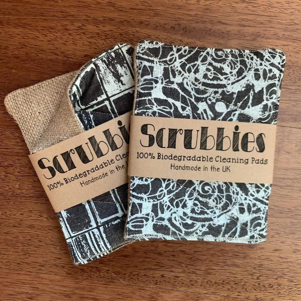 Scrubbies Compostable Washing Up Pads - Monochrome