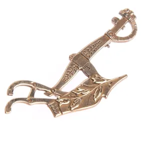 Swords Into Plowshares Brooch Pin (Wholesale)