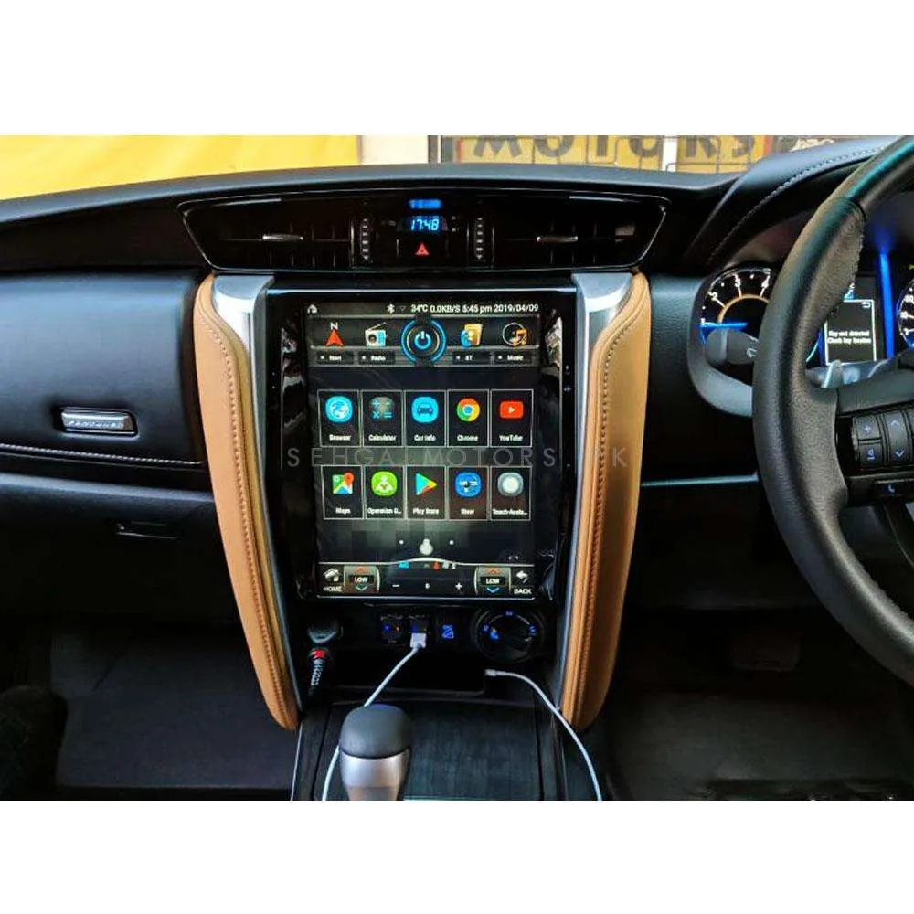 Toyota Fortuner Tesla LCD Black 11 Inches - Model 2016-2024 - IPS Display Multimedia System Android