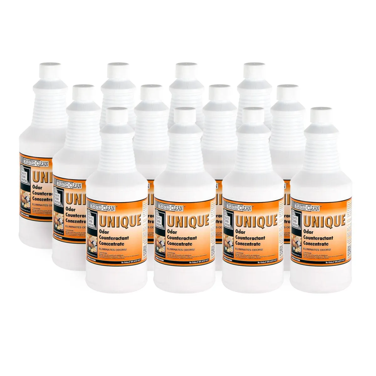 Trusted Clean 'Unique' Citrus Liquid Deodorizer & Odor Counteractant (32 oz Bottles) - Case of 12