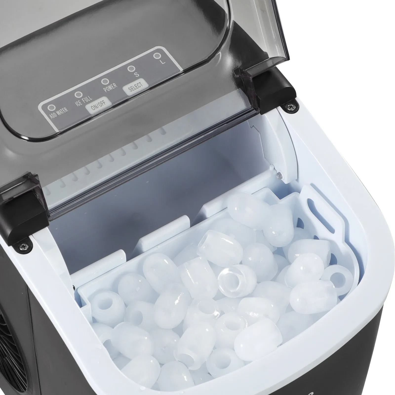 Vevare Portable Ice Maker Machine Ice Cube Tray 12kg Bar Countertop Black