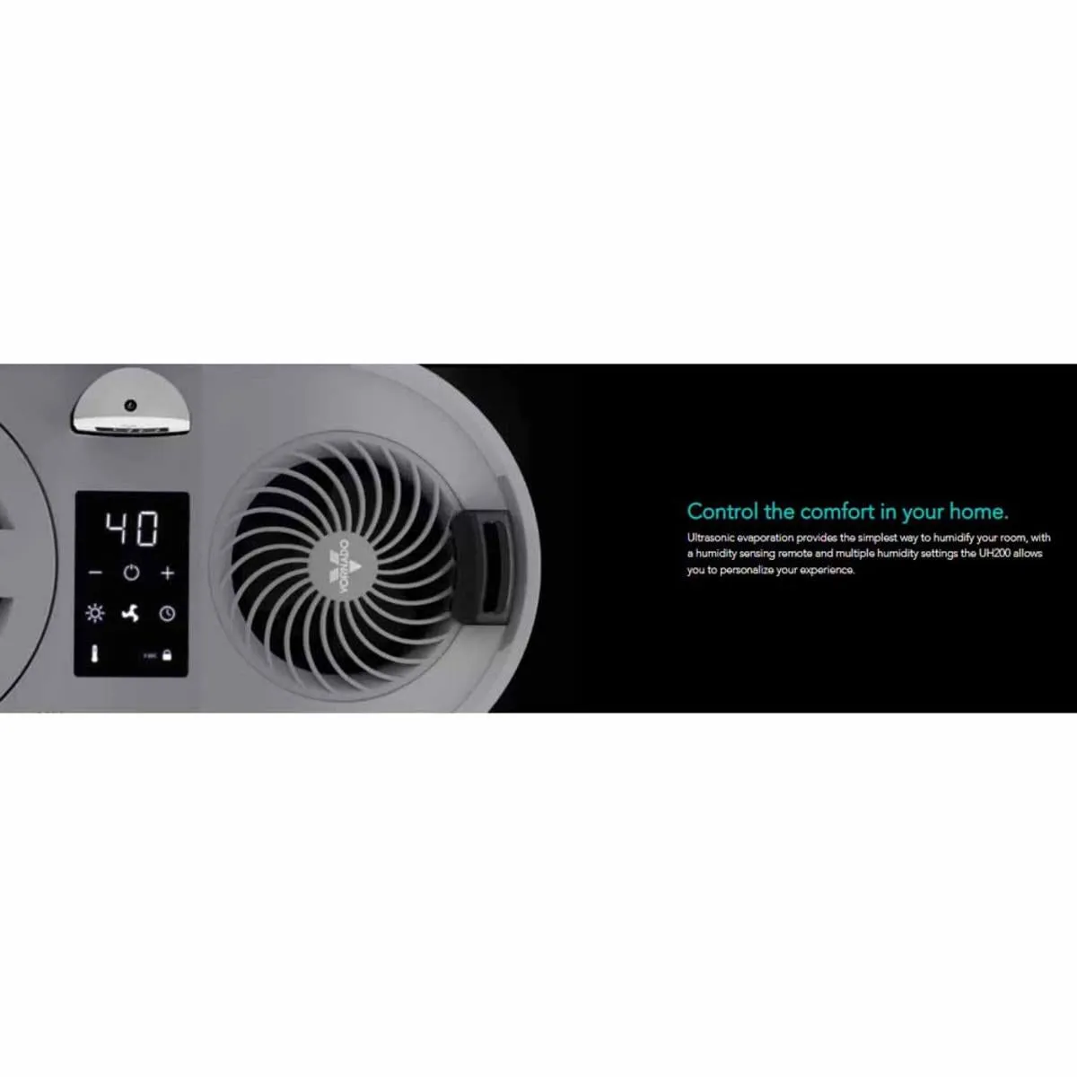 Vornado UH200 Ultrasonic Warm or Cool Mist Humidifier - Ice White