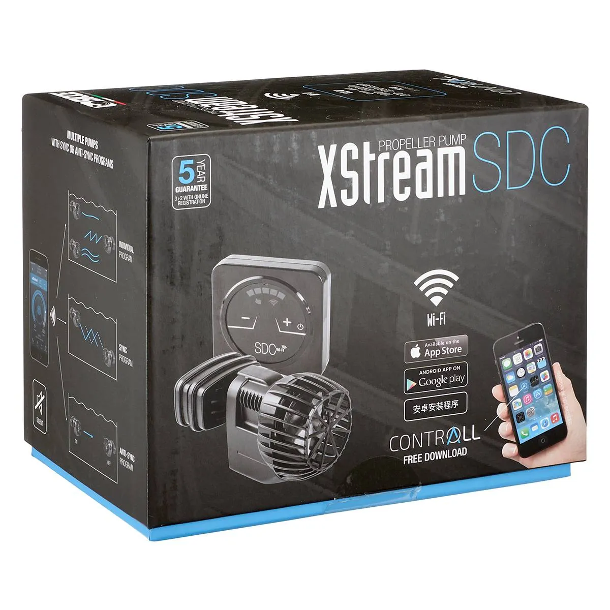 XStream SDC WiFi Controlled Pump (270 - 2250 GPH) - Sicce